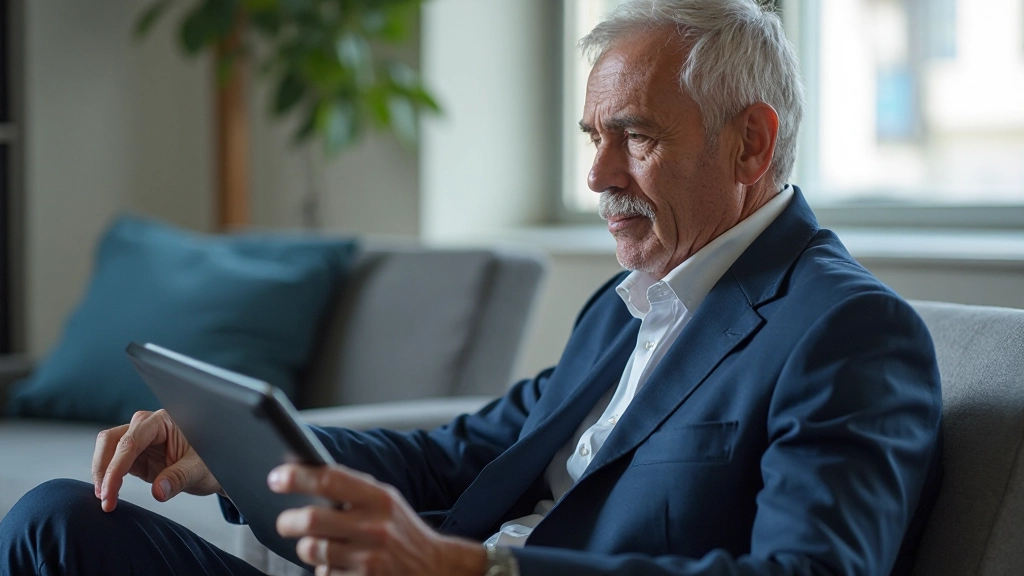 Coach analyzing volleyball match footage on tablet computer during training session